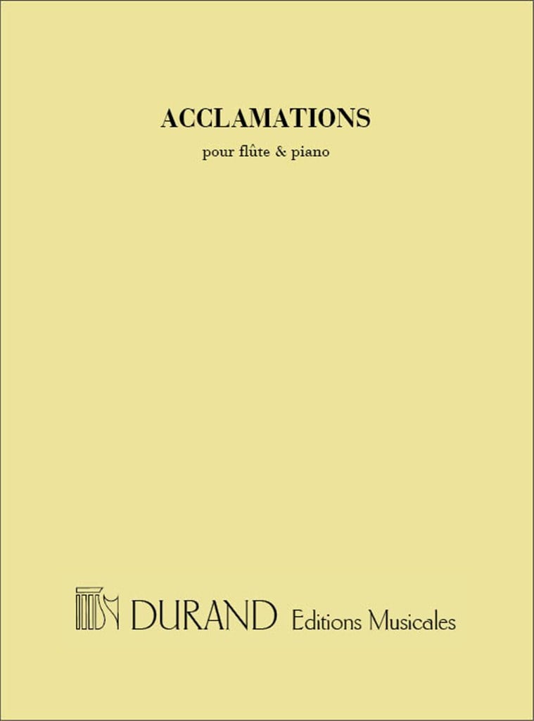 Acclamations Flute-Piano